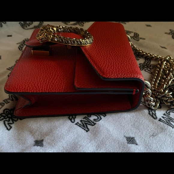 🎊SOLD🎊Gucci Hibiscus Red Dionysus Calfskin Bag - Picture 10 of 11